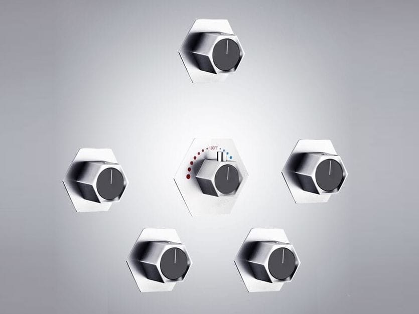 Встраиваемый смеситель для душа с 6 отверстиями Fontana Showers REUNION ARCH-00084931