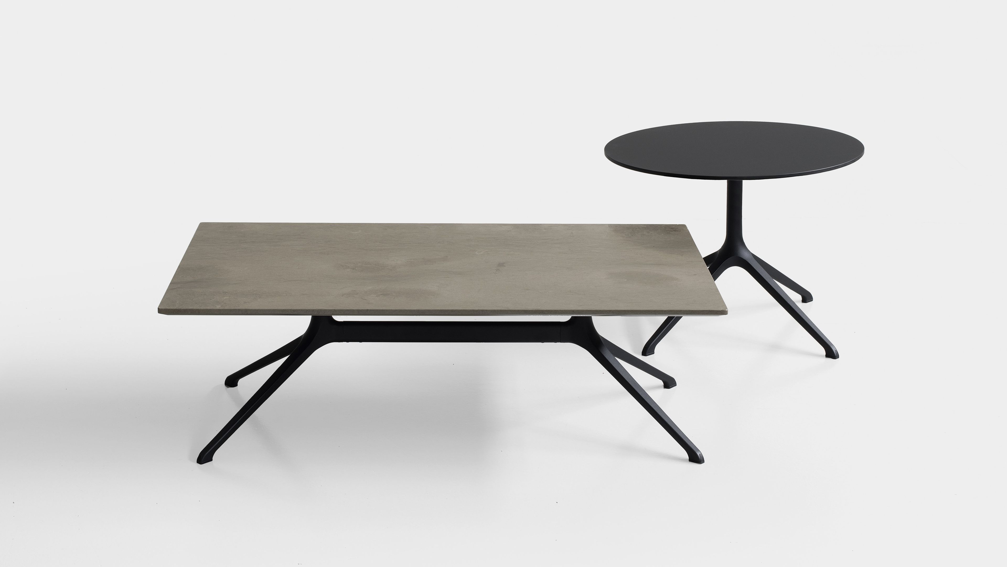 Прямоугольный стол с откидным верхом из литого алюминия Kristalia ARCH-00096698 - Вид №5