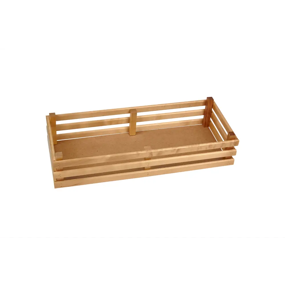 Ящик деревянный для хранения Polini Home Basket 60x25x12см береза лакированный