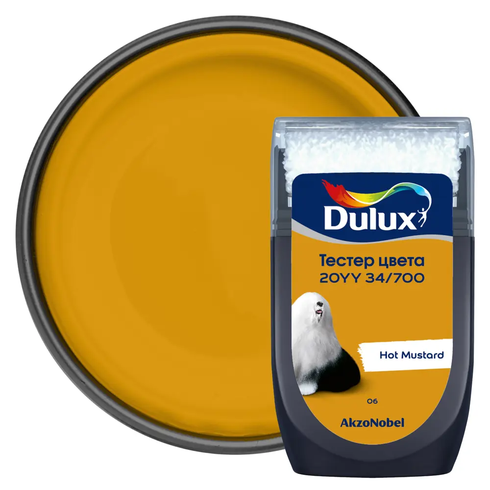 Тестер краски для стен Dulux 20YY 34/700 Hot Mustard 30 мл STLM-2203754