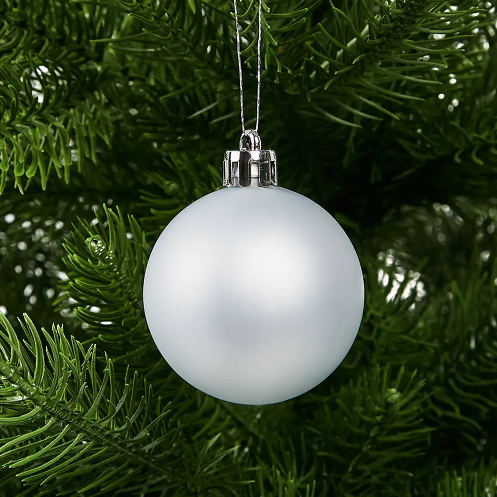 87036328 Набор новогодних шаров Christmas ø5-6 см полистирол цвет белый, зеленый, серебристый 25 шт. STLM-1365365 Santreyd  - Вид №24