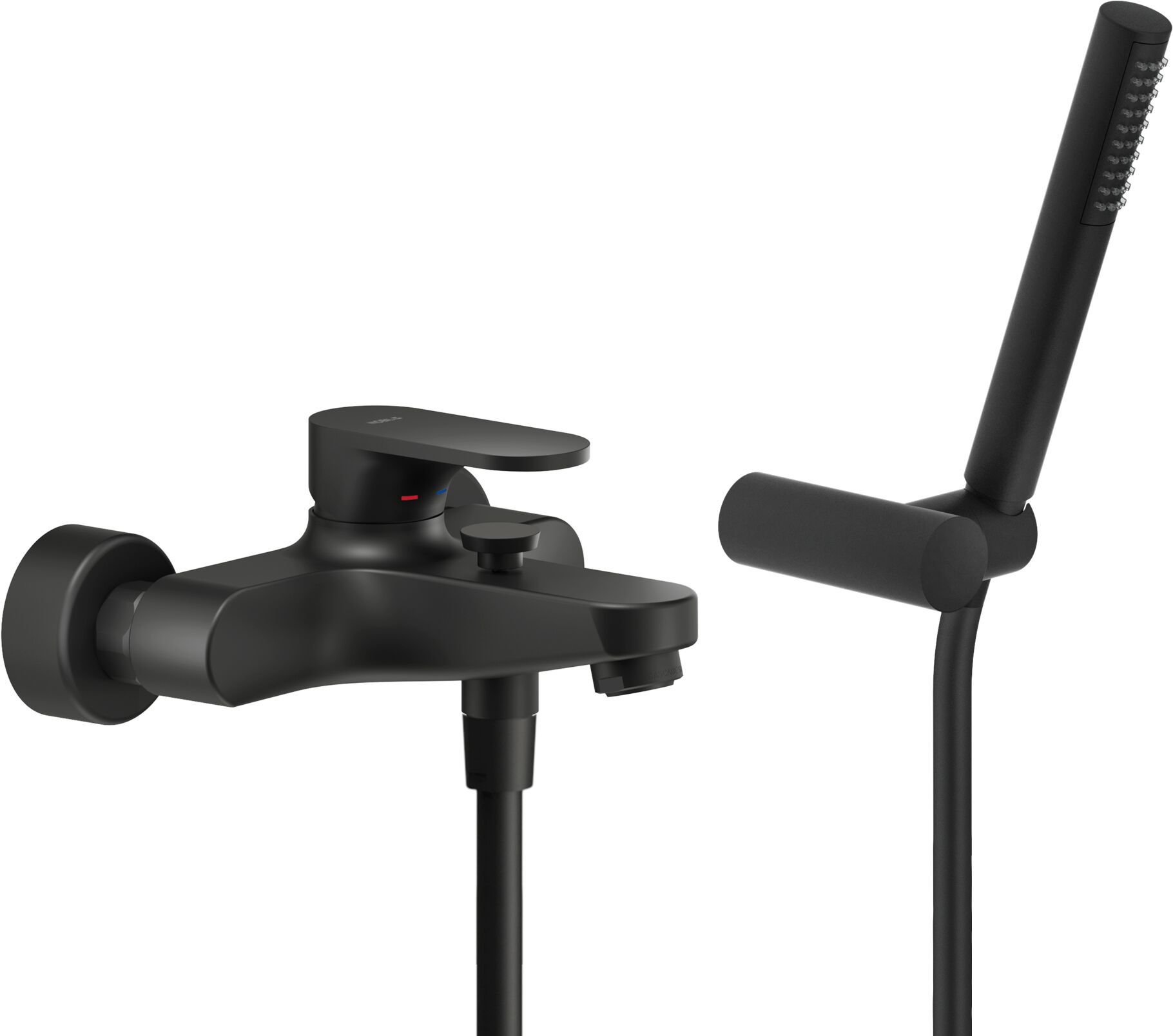 Однорычажный настенный смеситель для ванны с ручным душем Nobili Yoyo ARCH-00045288 - Вид №1