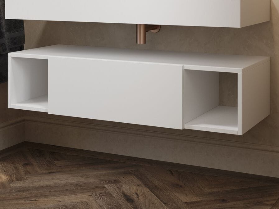 Шкаф для ванной комнаты из массива дерева с выдвижными ящиками RILUXA Apollo ARCH-00117739