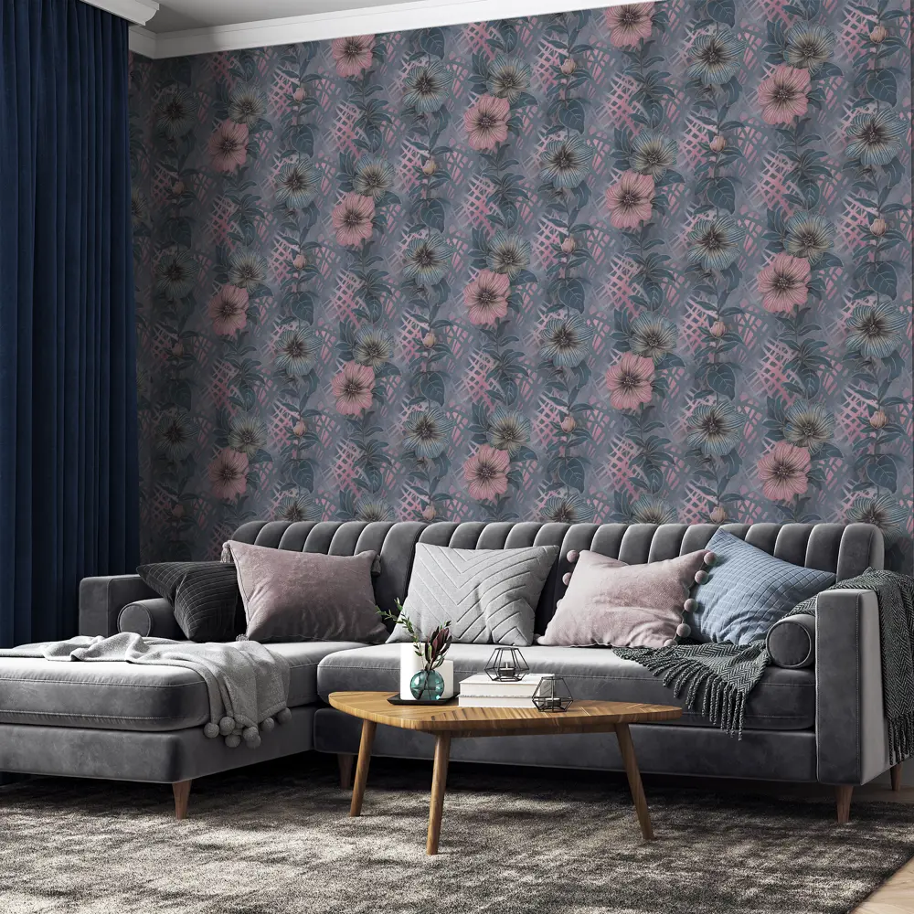 Обои флизелиновые Palitra Life Madagascar фиолетовые 1.06 м 71777-45 STLM-2128298 - Вид №3