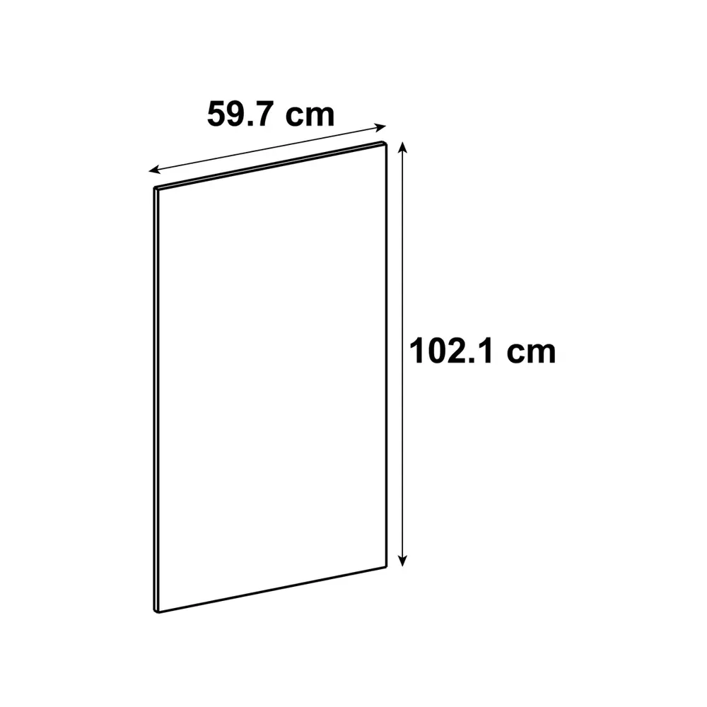 Дверь для шкафа Delinia ID «Бирск» 59.7x102.1 см, ЛДСП, цвет бежевый STLM-2083819 - Вид №2