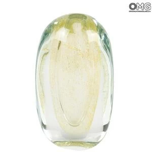 2919 ORIGINALMURANOGLASS Ваза Купол - Золотая коллекция - Original Murano Glass OMG 13 см