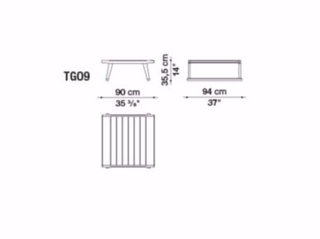 Прямоугольный садовый стол из тикового дерева B&B Italia Outdoor Чт ARCH-00077588 - Вид №10
