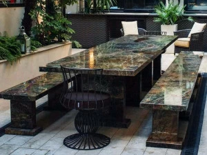 Samuele Mazza Outdoor Прямоугольный мраморный садовый стол