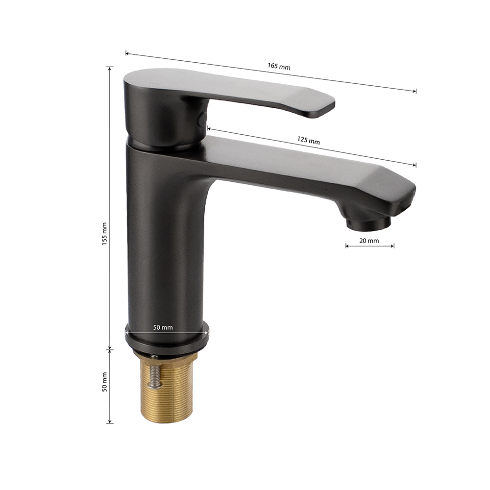 GFmark - Смеситель на раковину, шаровый, ТИТАН, код: 5130  - Вид №2