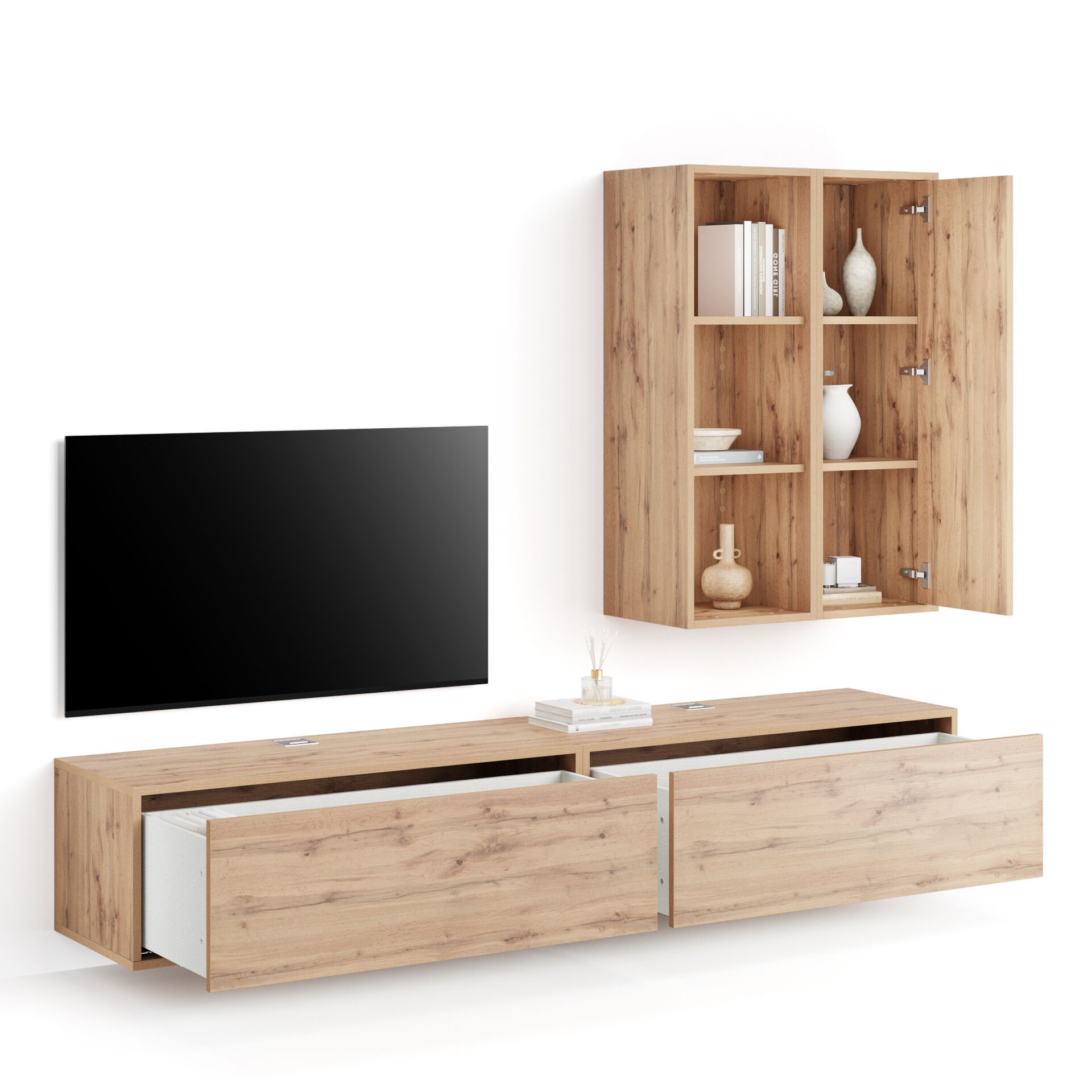 Модульная оборудованная стена установленная стеной в меламинированном Mobili Fiver IACOPO ARCH-00070420 - Вид №69