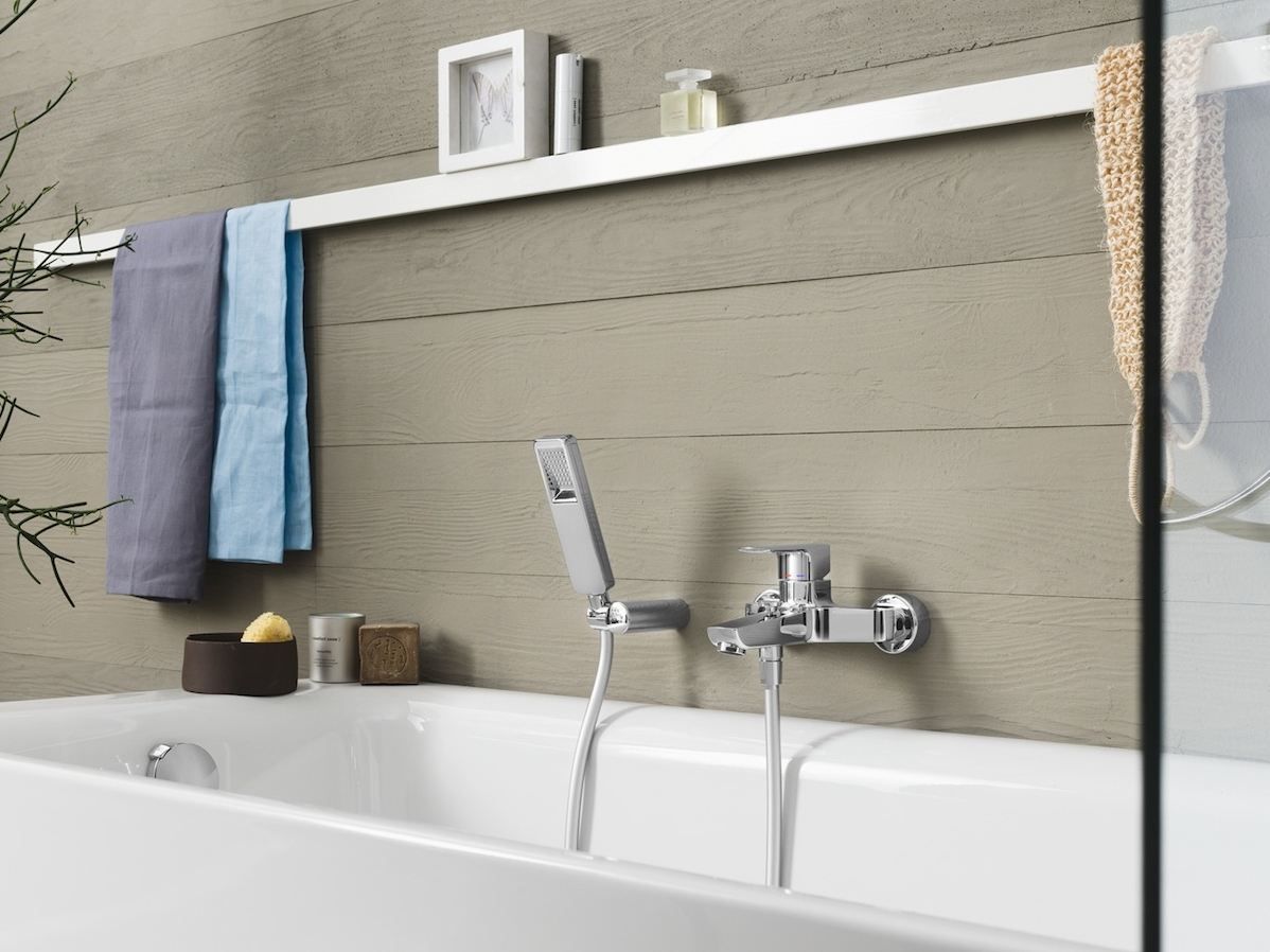 Настенный смеситель для ванны с ручным душем Nobili Acquaviva ARCH-00031222 - Вид №1