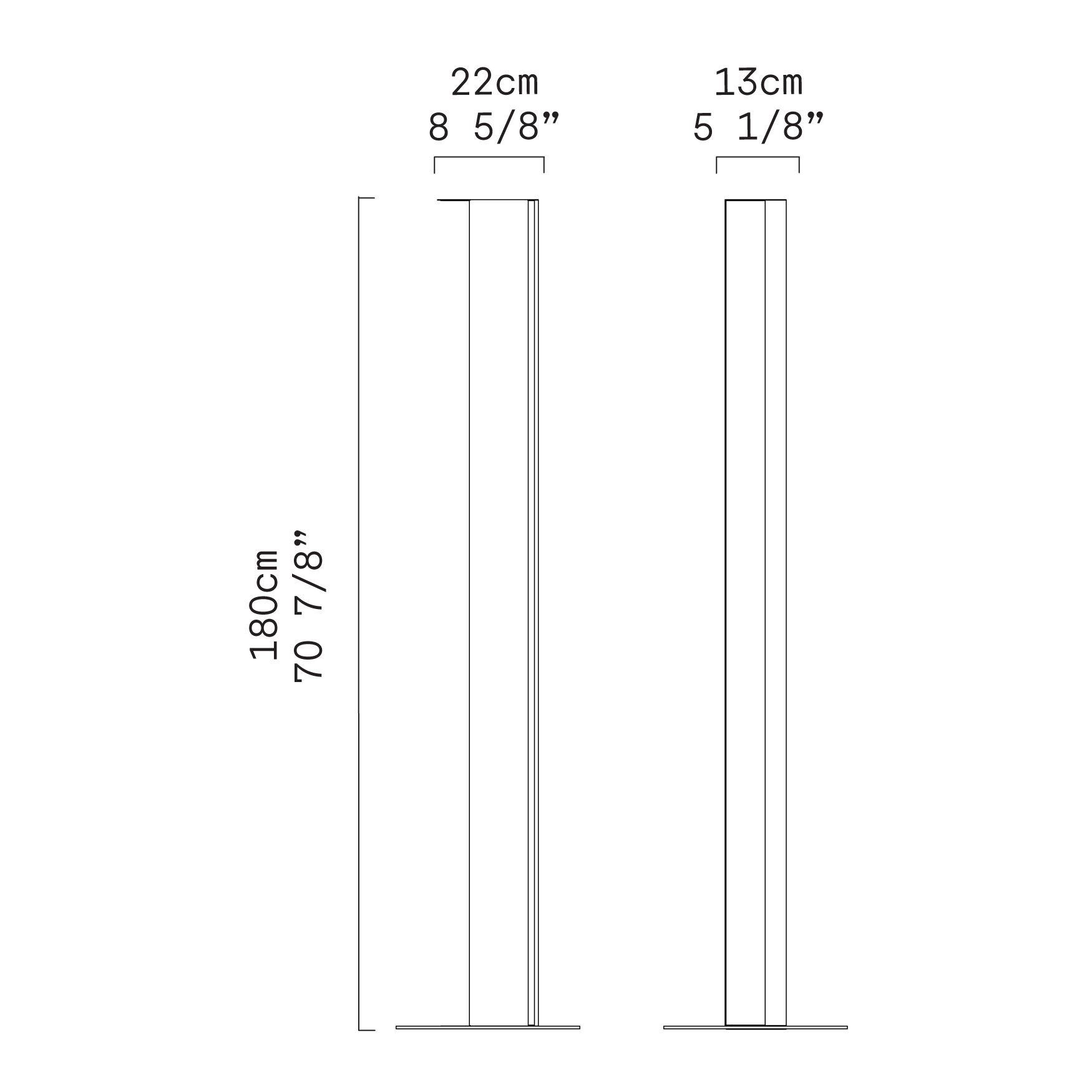 Светодиодная напольная лампа из нержавеющей стали Leucos Stripe ARCH-00073468 - Вид №8