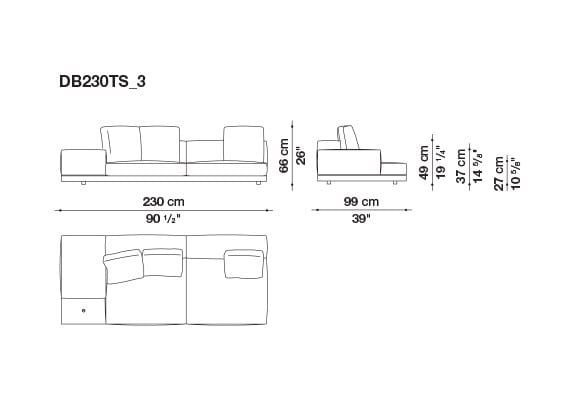 Кожаный диван B&B Italia док ARCH-00106863 - Вид №59