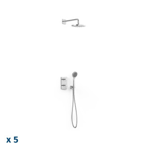 Комплект 2-ходовых скрытых термостатических кранов Therm-Box Therm-Box для душа-21625004P TRES