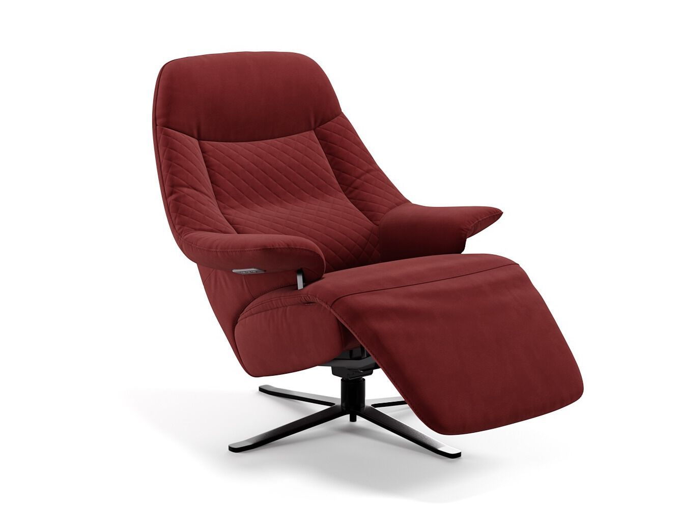 Тканевое вращающееся кресло с подлокотниками Sofanella Гренада ARCH-00016260