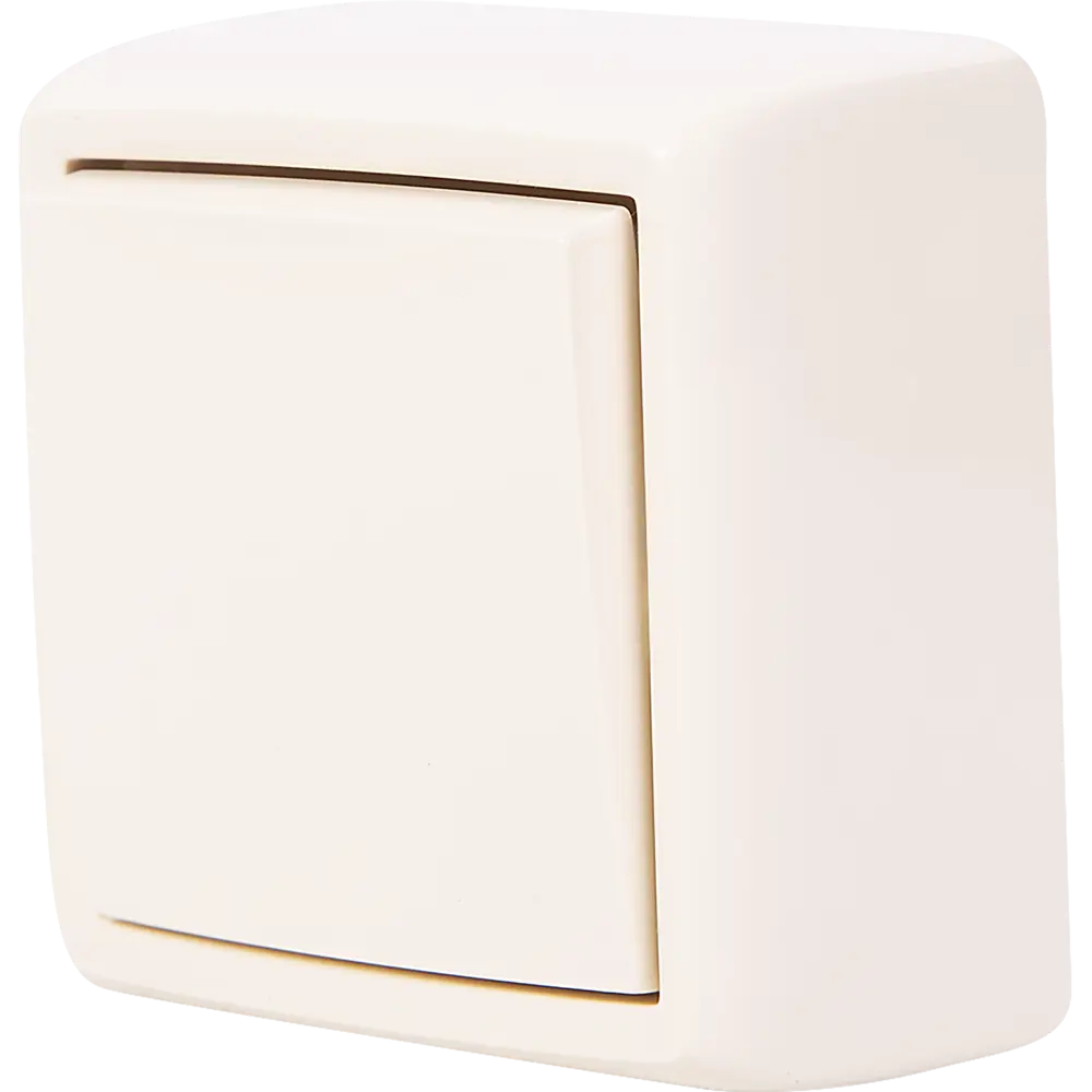 Выключатель Reone 1 клавиша цвет слоновая кость STLM-2201037