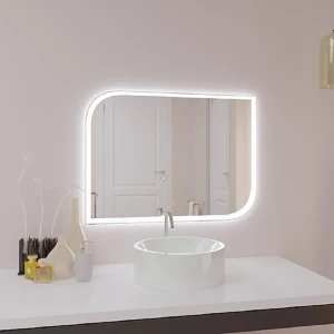 91870893 Зеркало для ванной Santrek home Монреаль 79475 с подсветкой 90x60см STLM-1499119