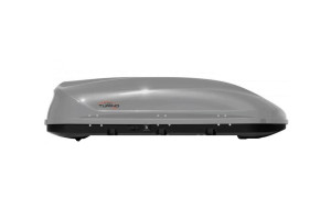 17427114 Бокс-багажник на крышу Turino 1 аэродинамический, серый, двустороннее открывание 00002502 PT Group
