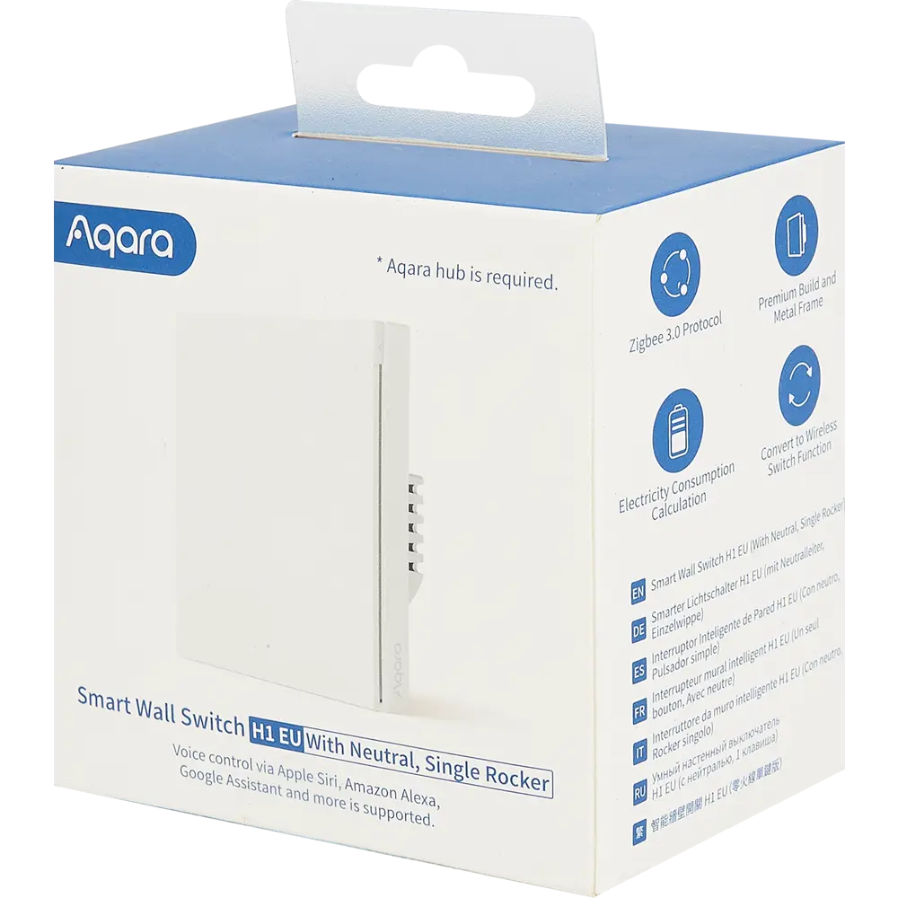 Умный выключатель накладной Aqara WS-EUK03 1 клавиша цвет белый STLM-2157181 - Вид №4