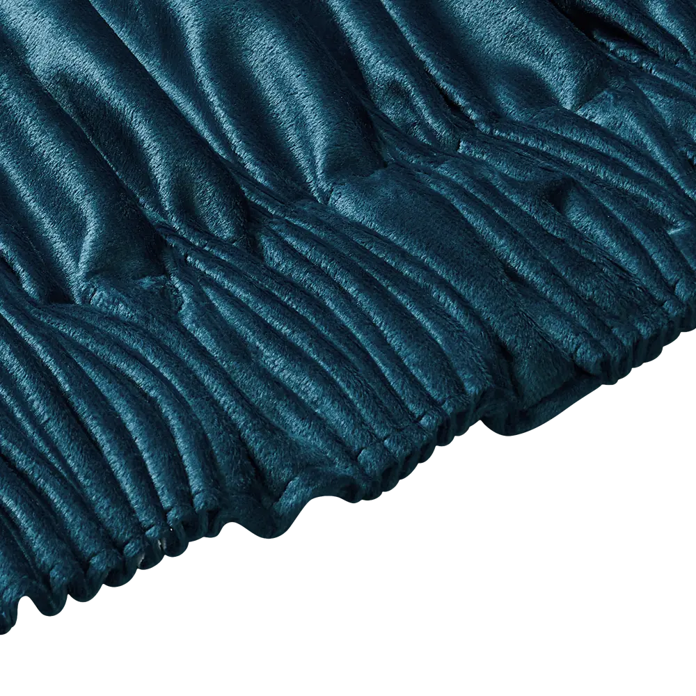 Штора на ленте со скрытыми петлями блэкаут KREAFORTA Annalise 200x280 см цвет бирюзовый 89407415 STLM-2058804  - Вид №6