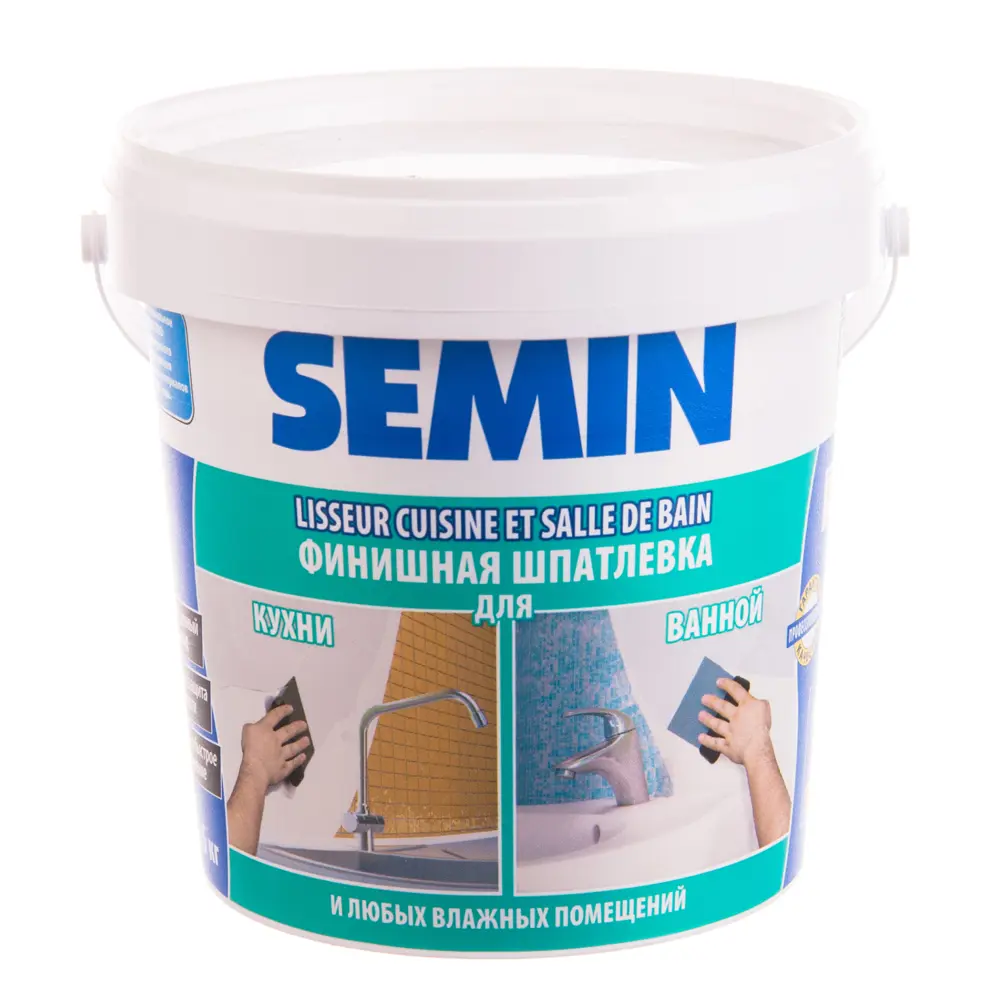 Шпаклёвка влагостойкая Semin 1.5 кг STLM-2061799