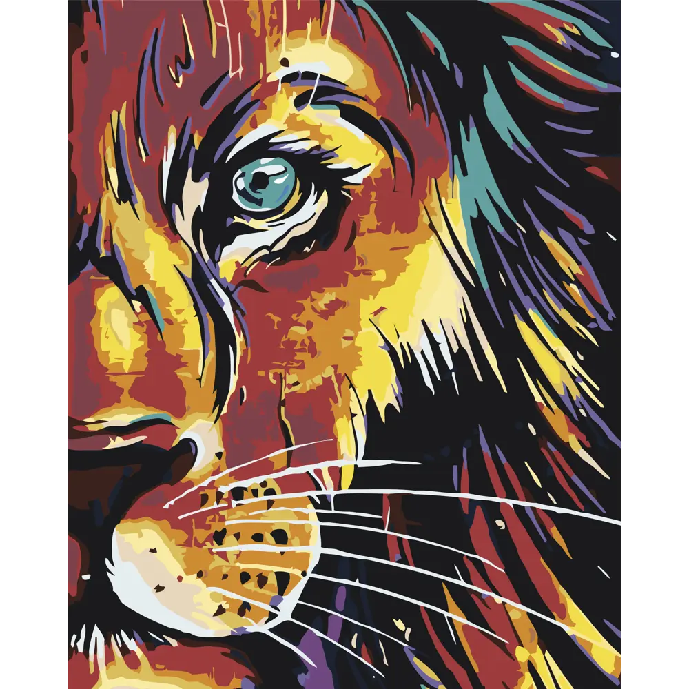 Картина по номерам Взор короля 40х50 см FBRUSH STLM-2155396