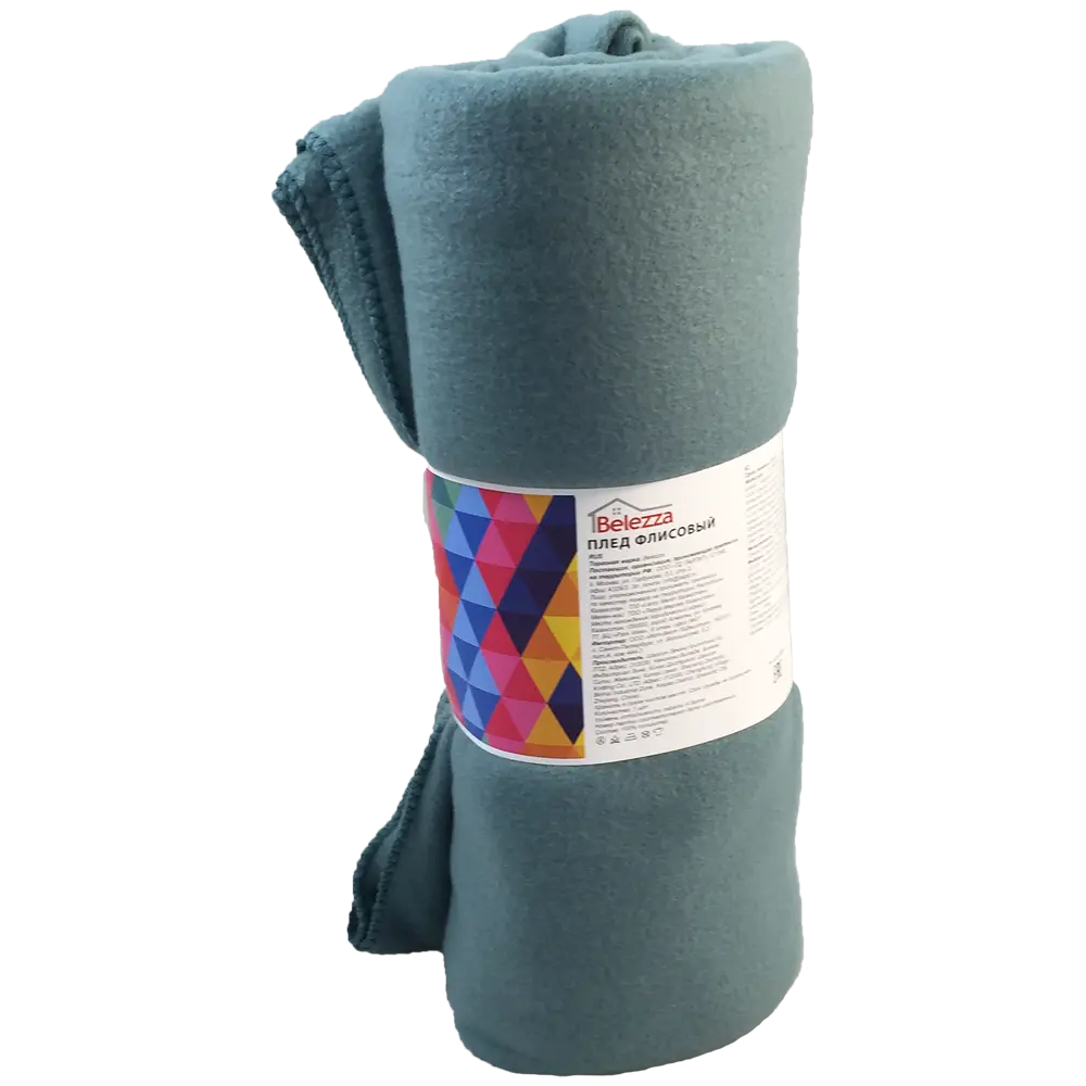 Плед «Дуар» 140x200 см флис цвет бирюзовый BELEZZA STLM-2122216