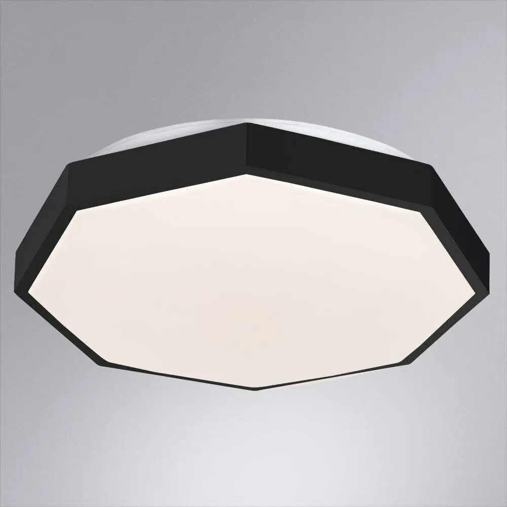 Люстра потолочная светодиодная Arte Lamp Kant 15 м² регулируемый белый свет цвет черный STLM-2094041