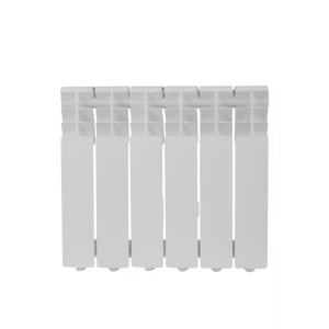 Радиатор секционный Equation A Aluminium 350/90 6 секций боковое подключение алюминий белый