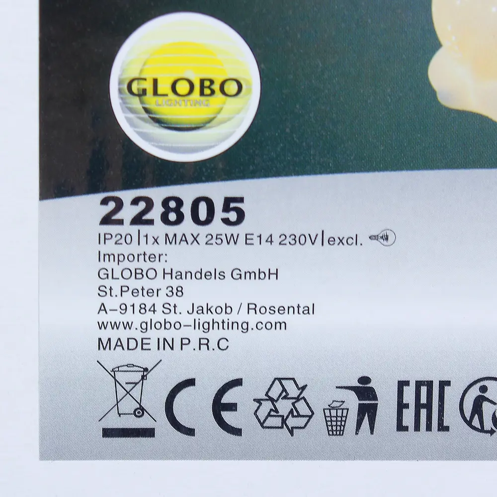 Настольная лампа декоративная Globo «Кошка» 22805, 1хЕ14х25 Вт STLM-2059852 - Вид №5