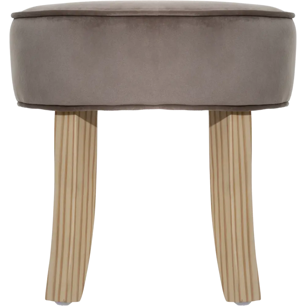 Табурет с мягкой обивкой цвет коричневый Atmosphera STLM-2134446 - Вид №1