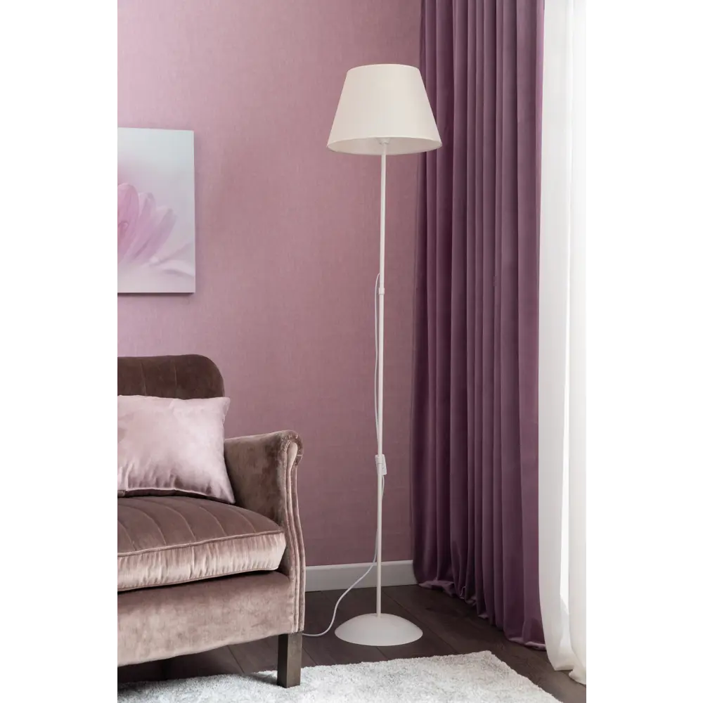 Основание для торшера Simple 1 лампа 3м² Е27 цвет бежевый с золотом Vitaluce STLM-2127372 - Вид №6