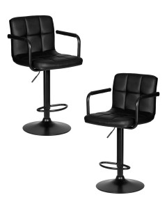91122355 Комплект барных стульев 2 шт Kruger arm black lm-5011_blackbase 51x113x49 см цвет черный STLM-0493079 DOBRIN