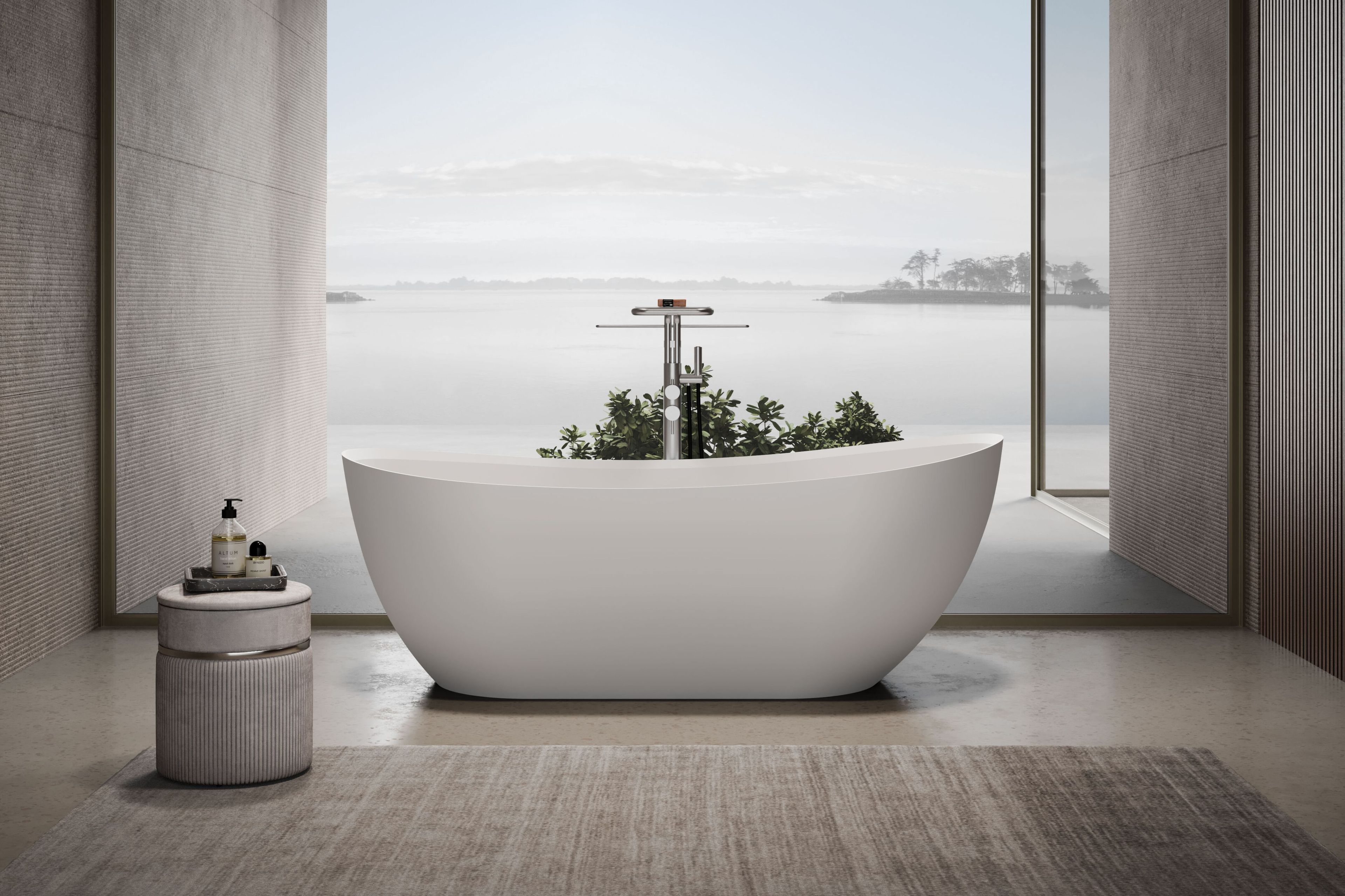 Овальная ванна в центре комнаты в Aquatech® DISENIA KUNA ARCH-00086689 - Вид №1