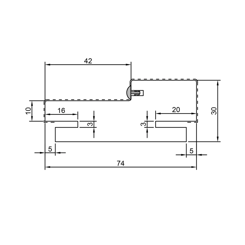 Дверная коробка телескопическая Форт/Дюплекс 2100х74х30 мм ламинация цвет венге VELLDORIS STLM-2118172 - Вид №3