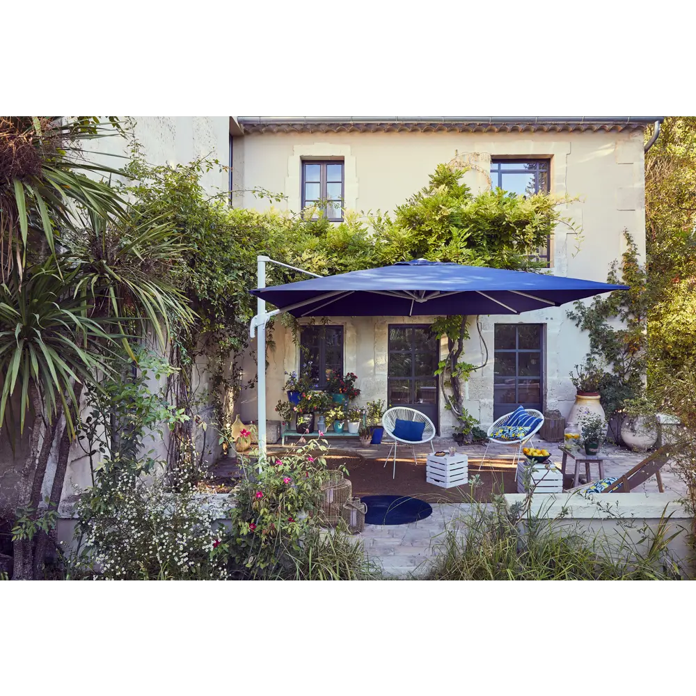 Стул садовый Акапулько 69x78.5x71.5 см сталь/искусственный ротанг белый Santreyd STLM-2078512 - Вид №9