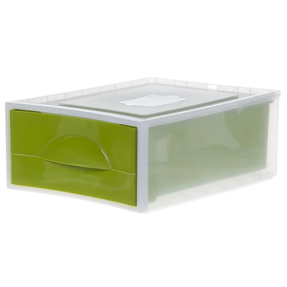 Система хранения Мобиле 34.2x45.7x17.8 см пластик без крышки цвет оливковый MARTIKA STLM-2179874 - Вид №1