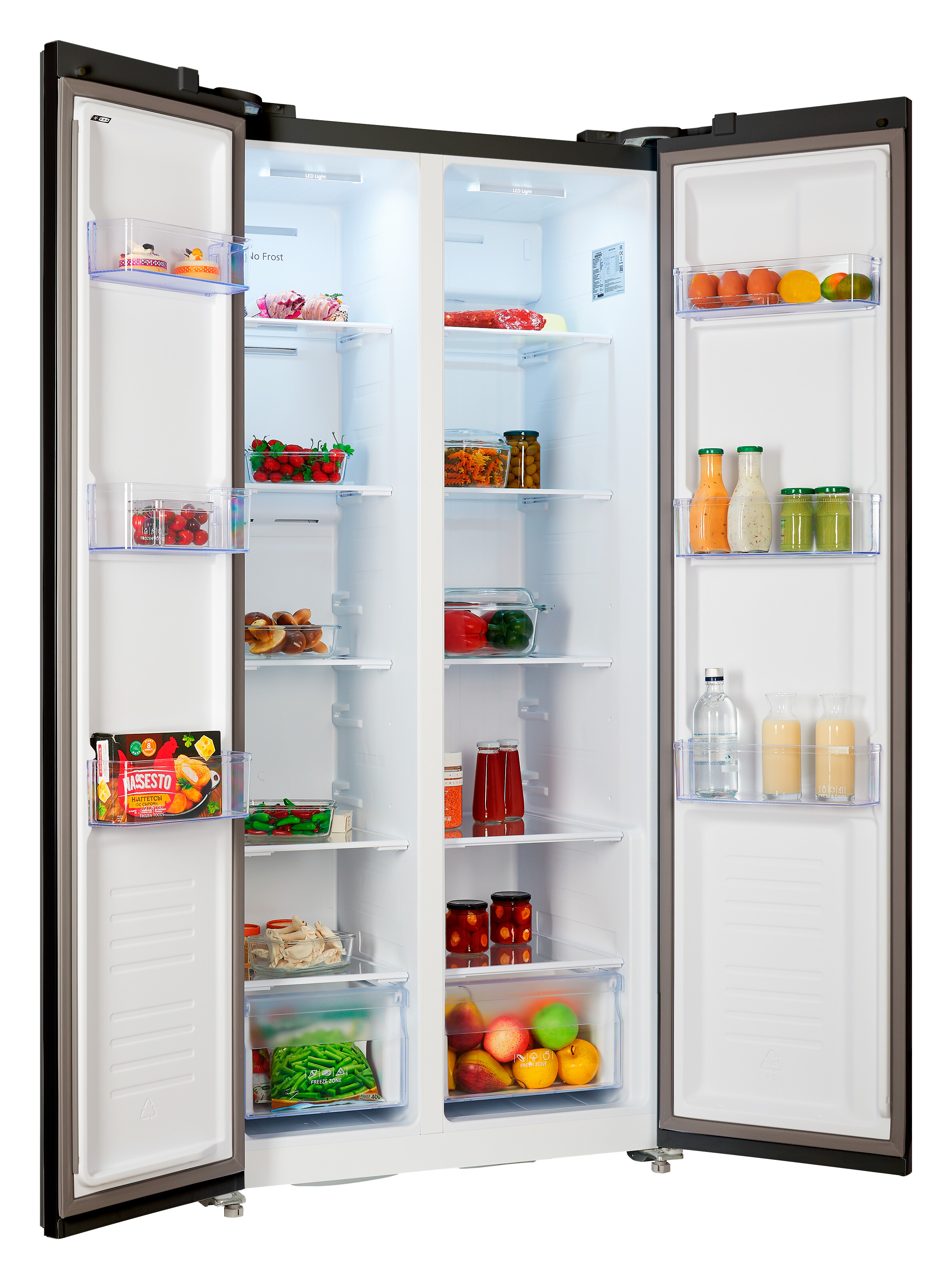 9069185 Холодильник Side by Side   Nordfrost RFS 480D NFB черный STDN-0031506 - Вид №1