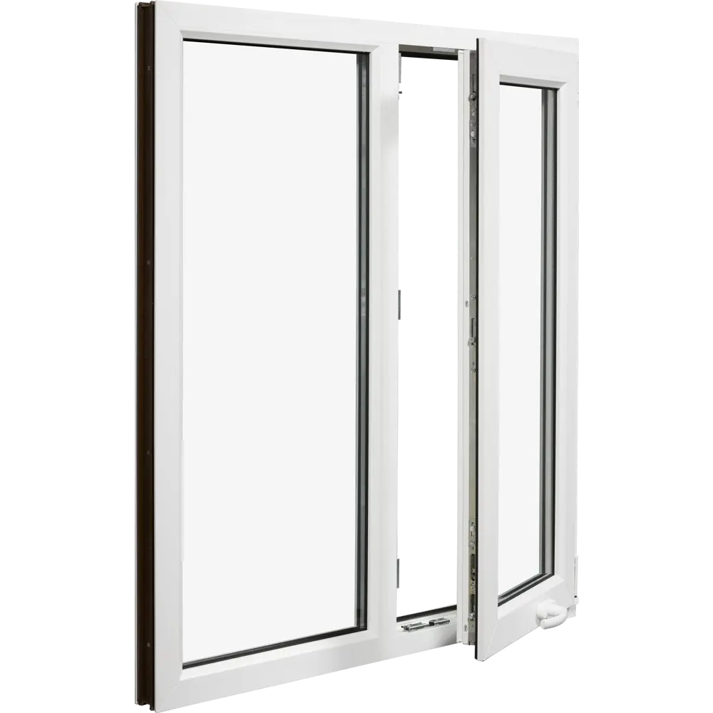 Пластиковое окно ПВХ VEKA одностворчатое 1270x1200 мм (ВхШ) однокамерный стеклопакет белый (с двух сторон) 84506494 STLM-2154746  - Вид №1