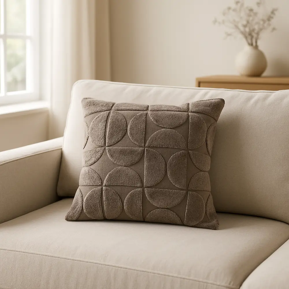 Подушка Кадис 45x45 см цвет серо-коричневый СТОЛИЦА ТЕКСТИЛЯ STLM-2032788 - Вид №3