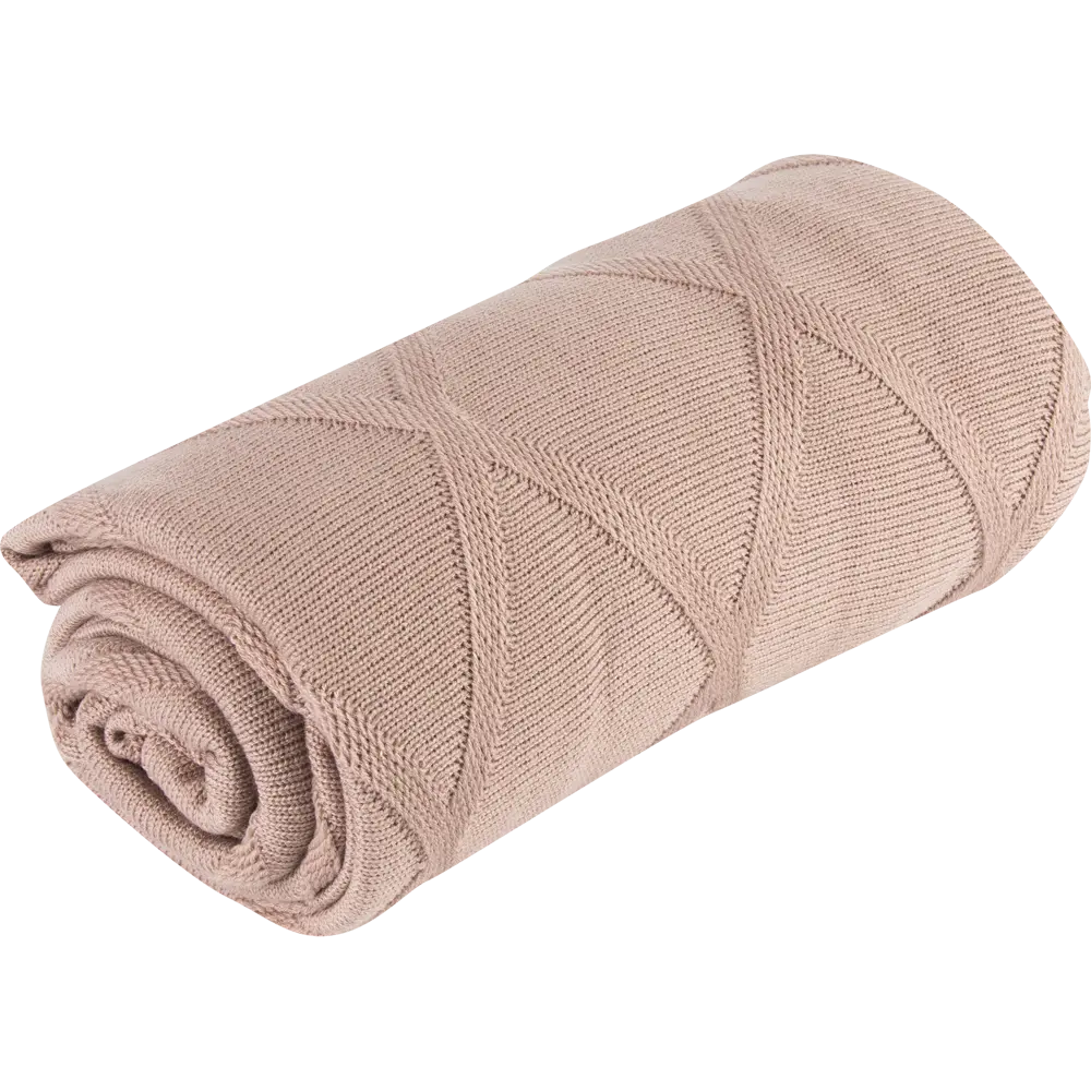 Плед вязаный 150x200 см акрил цвет брусничный 83273947 STLM-2020064 Santreyd отсутствует - Вид №4