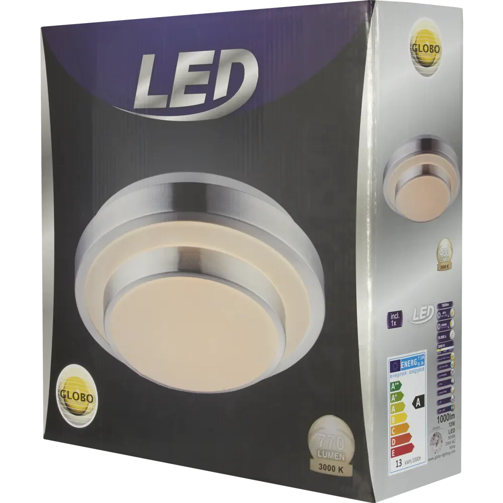 Люстра светодиодная Globo 24 Вт, 41 см, цвет хром STLM-2131778 - Вид №5