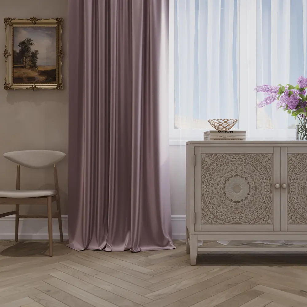 Штора на ленте Light 160x280 см цвет розовый 84653262 STLM-2053456 MIAMOZA 