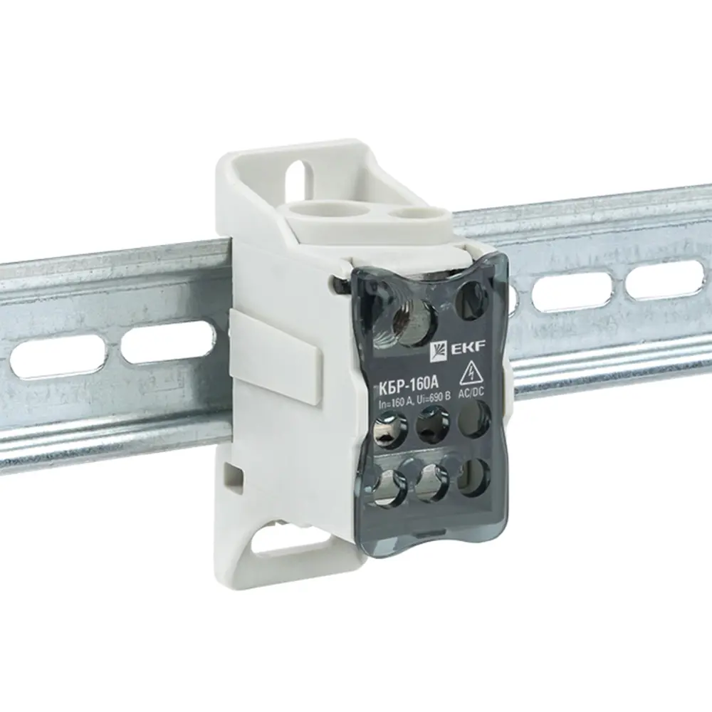 Распределительный блок EKF КБР на DIN-рейку 160А для электрощитов 84407544 STLM-1575720 - Вид №1