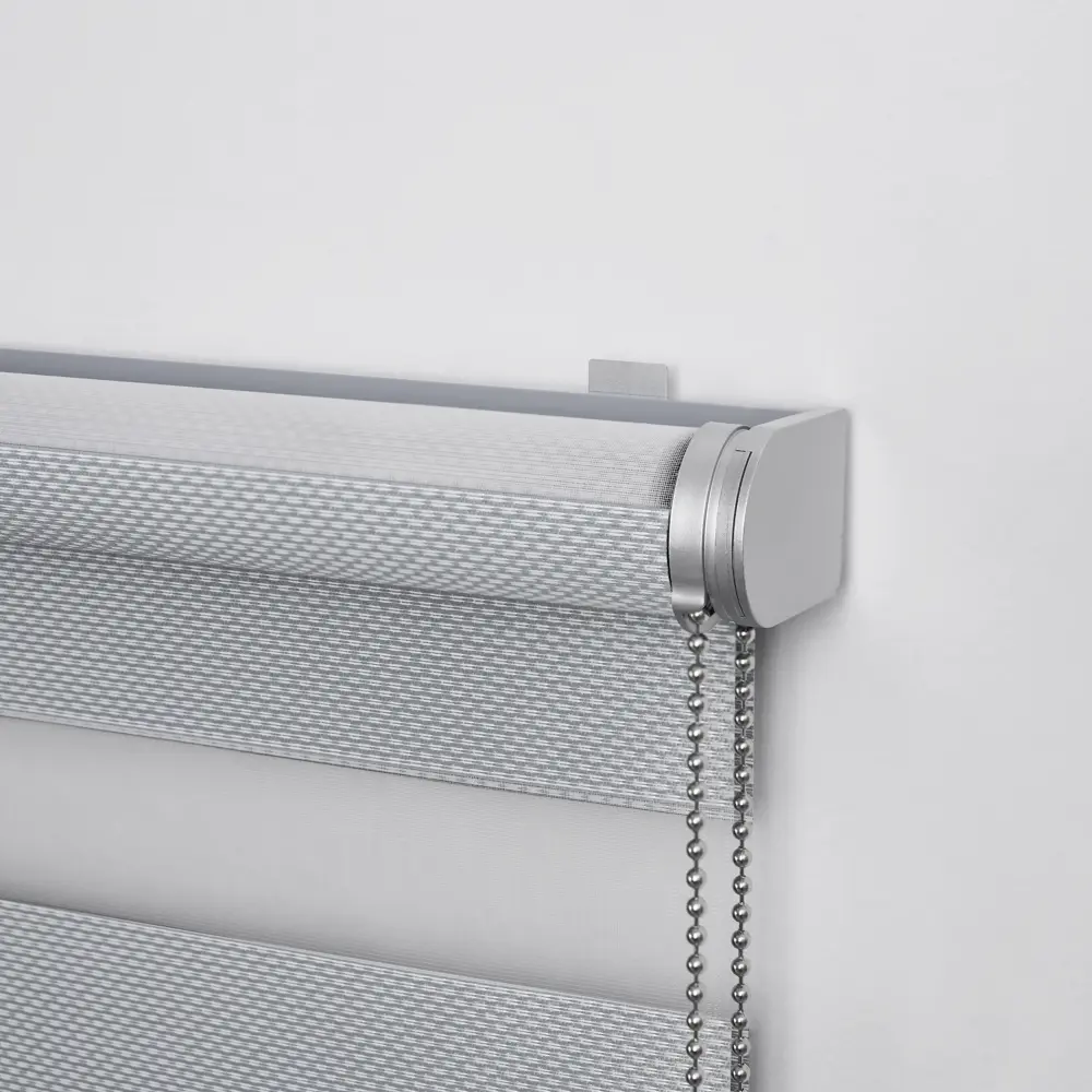 Рулонная штора день-ночь KREAFORTA Novosiberia 140×230 см серая 89408667 STLM-1579330 - Вид №3