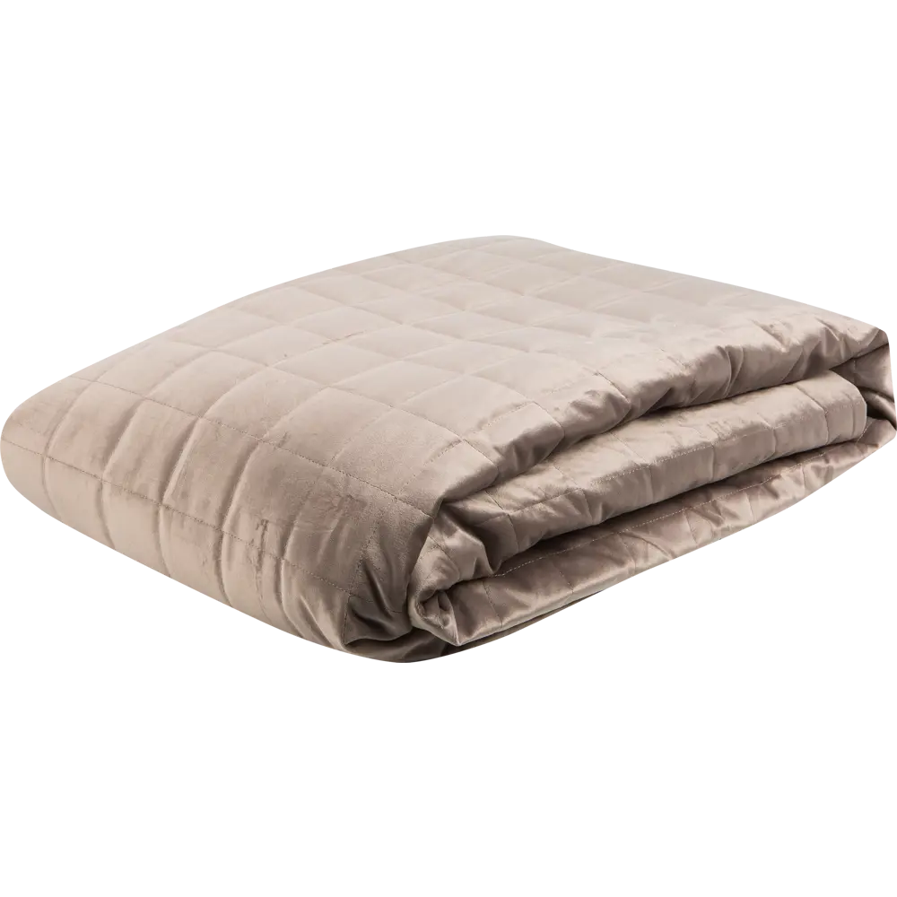 Покрывало Inspire Velvet Etna 220x240 см полиэстер цвет серо-коричневый STLM-2041022