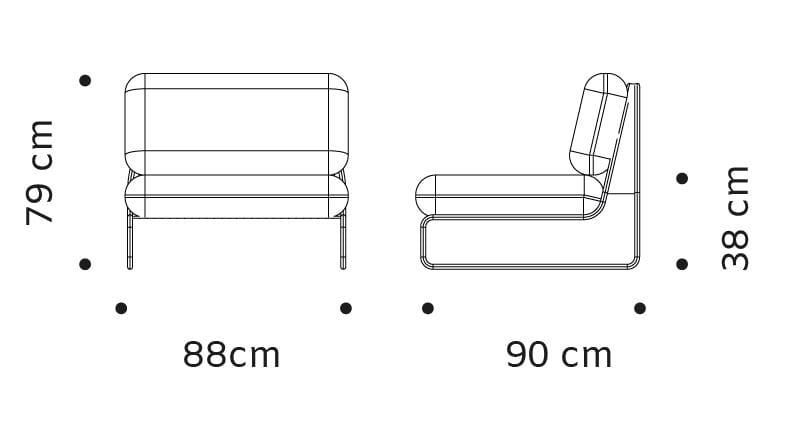 Угловой садовый диван из ткани Mambo Unlimited Ideas Ривьера ARCH-00112167 - Вид №3