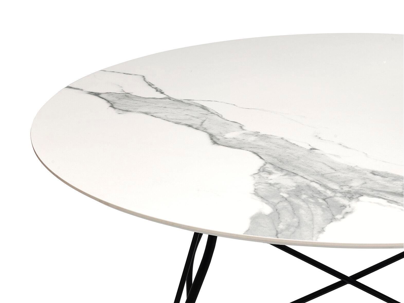 Круглый обеденный стол из керамогранита Kartell GLOSSY ARCH-00051866 - Вид №26