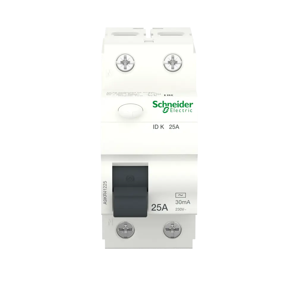 УЗО Systeme Electric Acti9 1P N 25 A 30 мА 10 кА AC A9R41225 STLM-2081371 - Вид №1