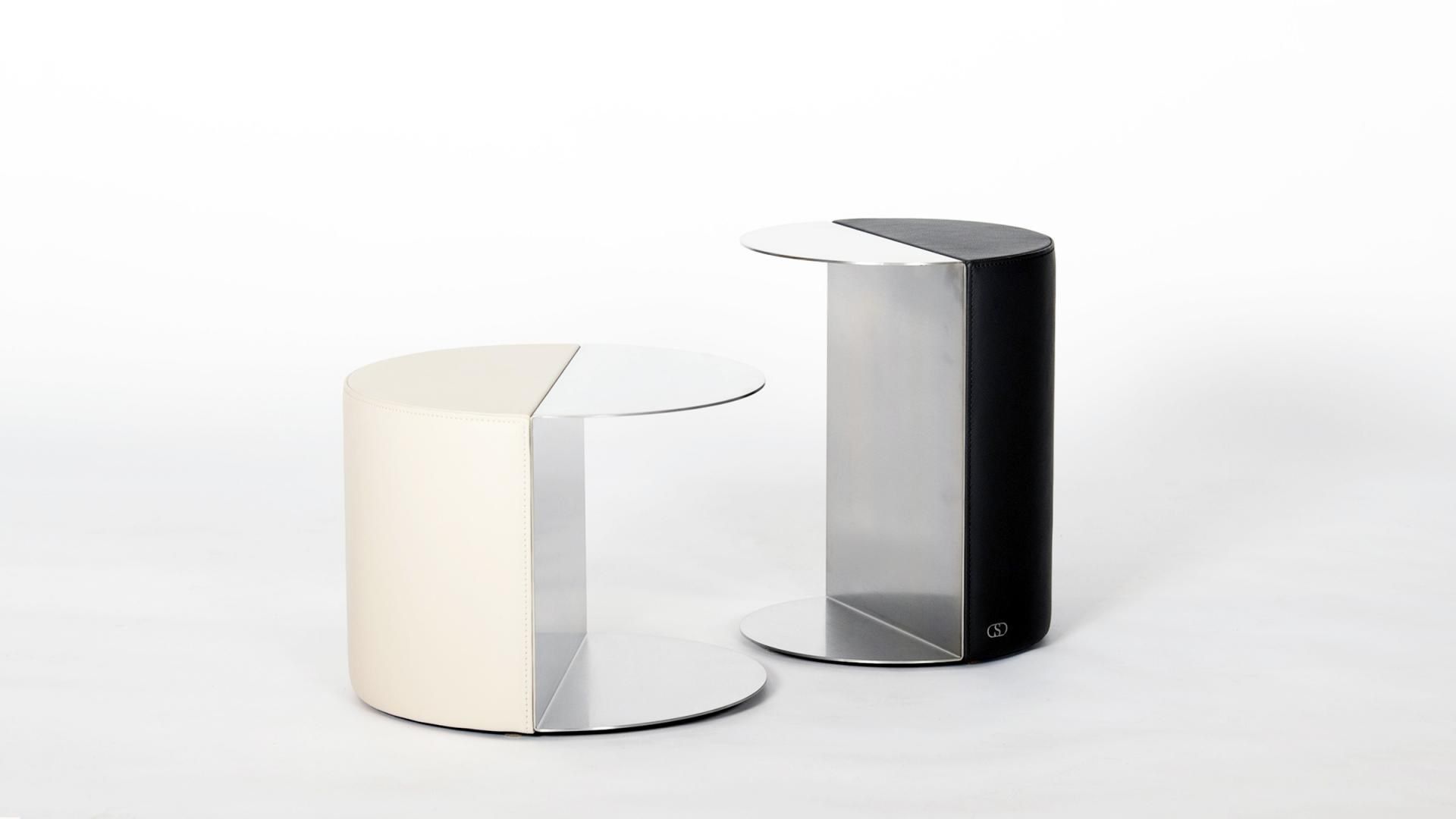 Круглый журнальный столик из кожи и листового металла de Sede DS-5250 TANGO ARCH-00035054 - Вид №7